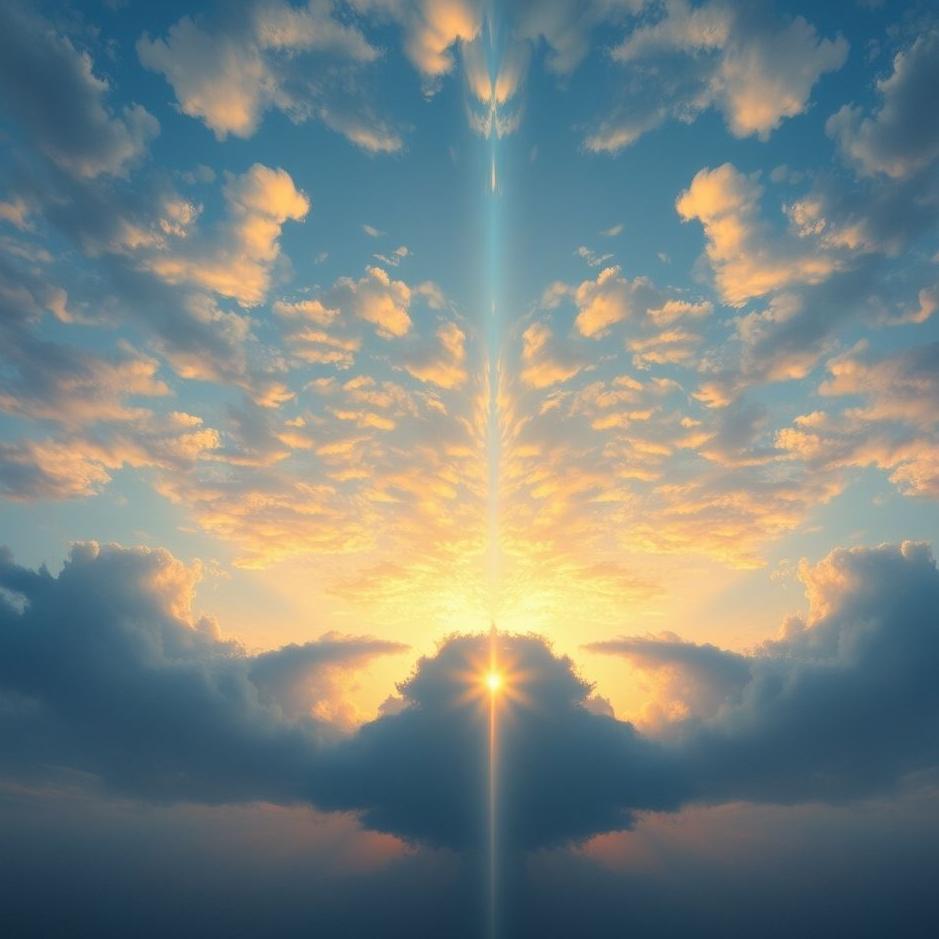 Dream : The sky split in two in a dream