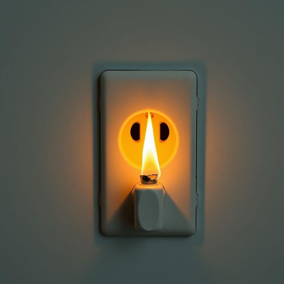 Dream : The socket at home burning in a dream