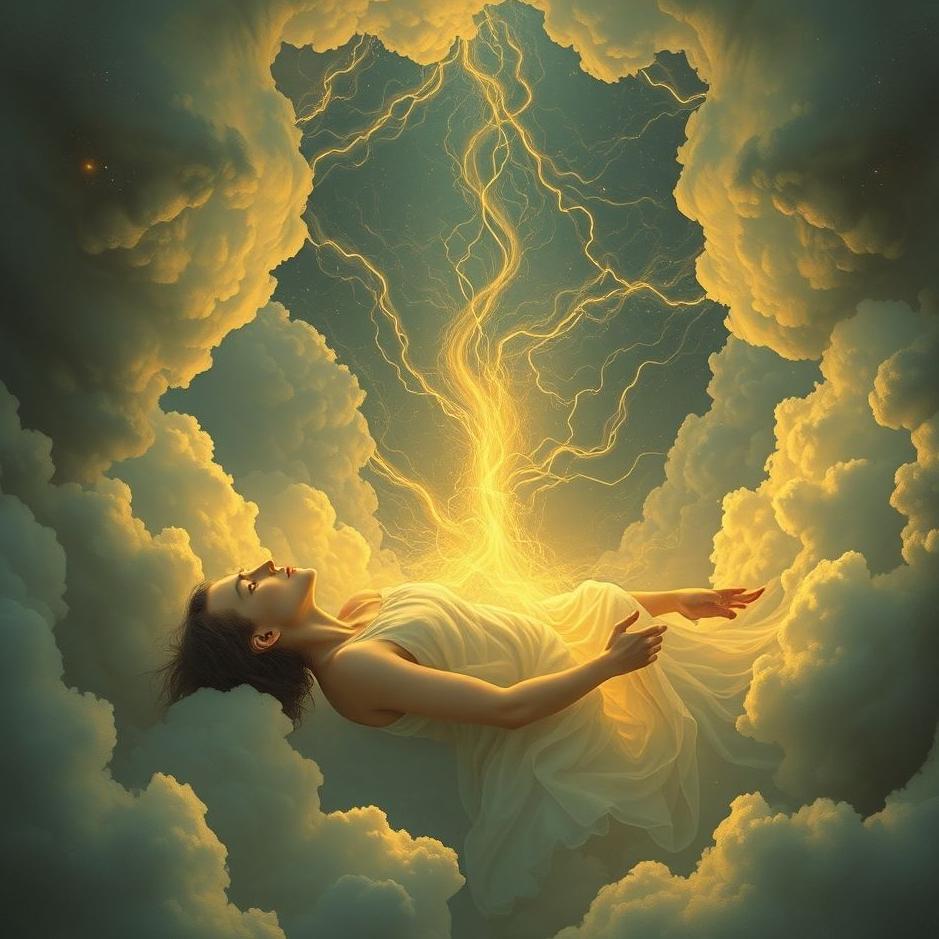 Dream : The soul being taken in a dream