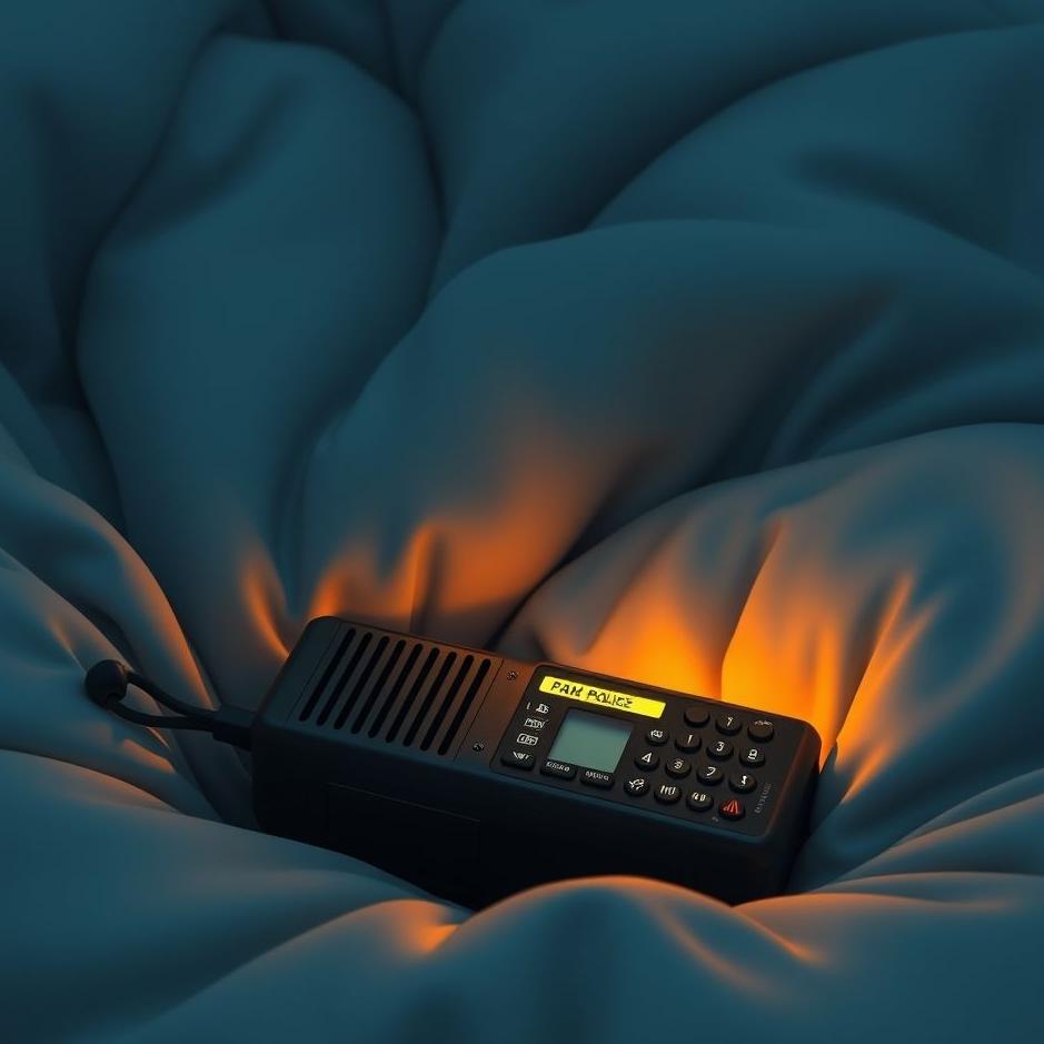 Dream : The sound of a police radio in a dream