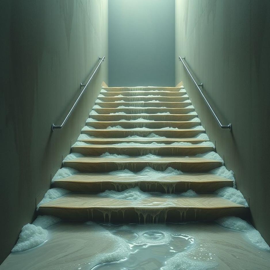 Dream : The stairs flooded in a dream