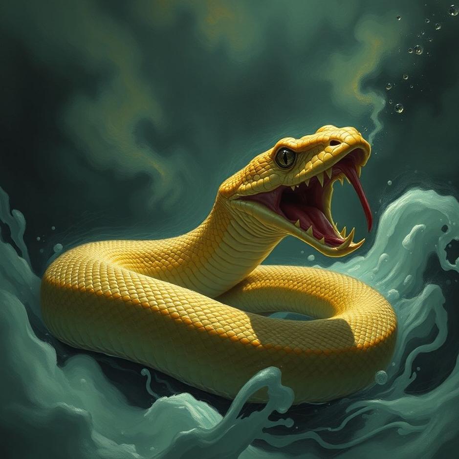 Dream : The sting of mother snake in the dream