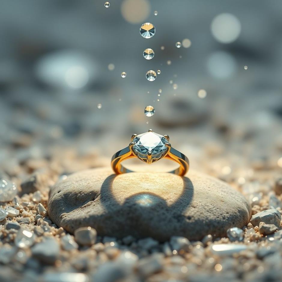 Dream : The stones of a diamond ring falling in a dream