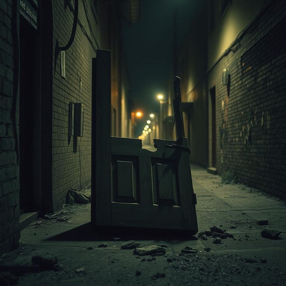 Dream : The street door broken in a dream