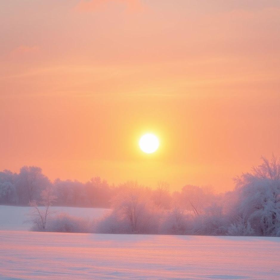 Dream : The sun after snow in a dream