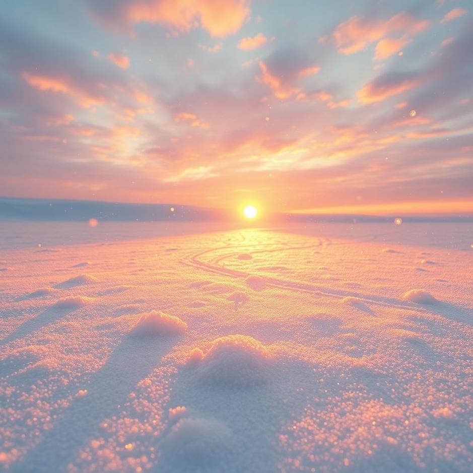 Dream : The sun and snow in a dream