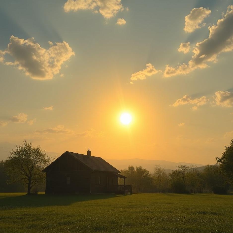 Dream : The sun at home in a dream