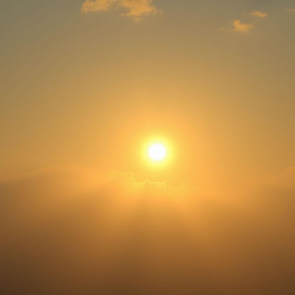 Dream : The sun burning in a dream