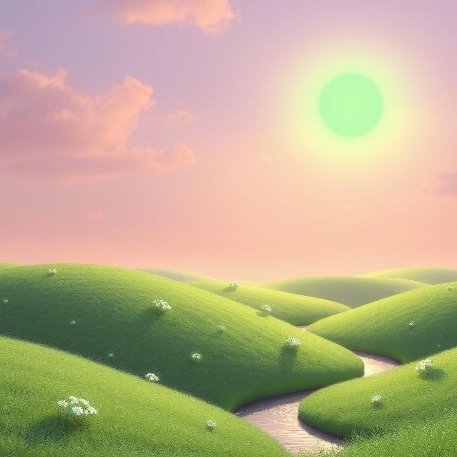 Dream : The sun green in a dream