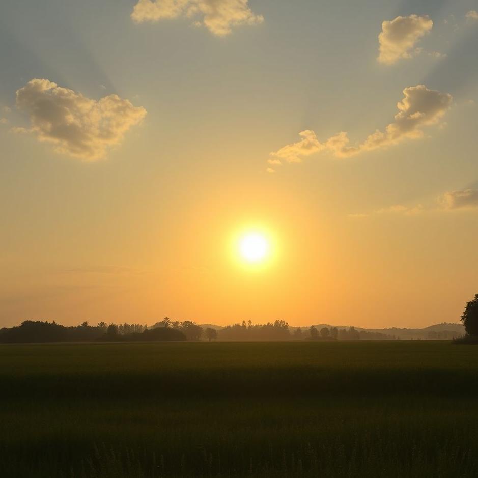 Dream : The sun growing in a dream