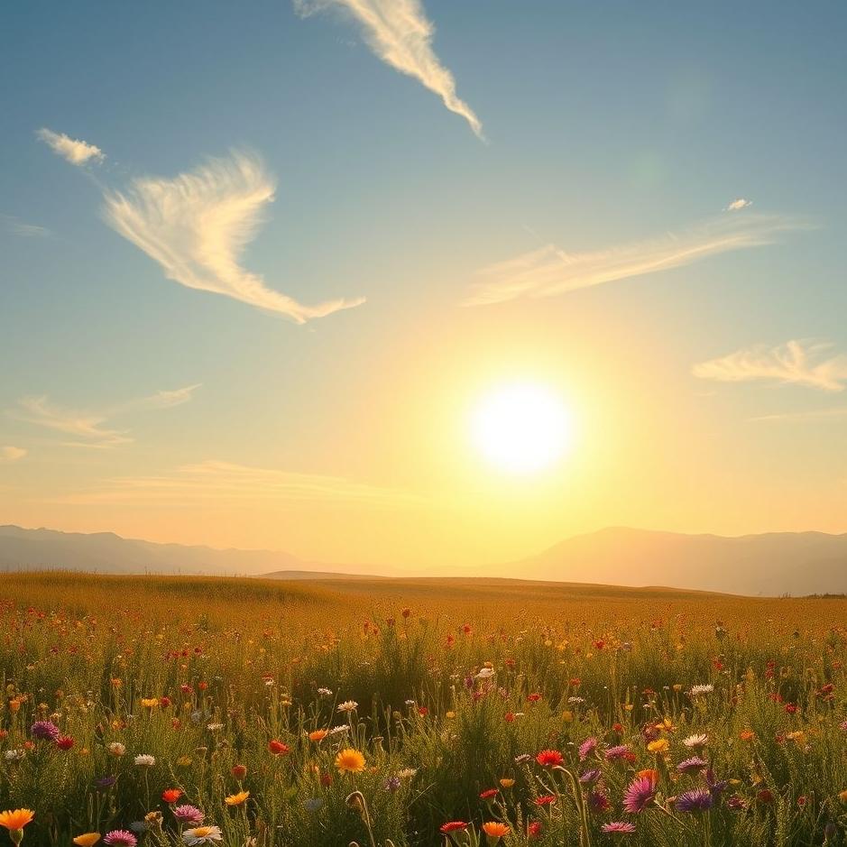 Dream : The sun heating in a dream