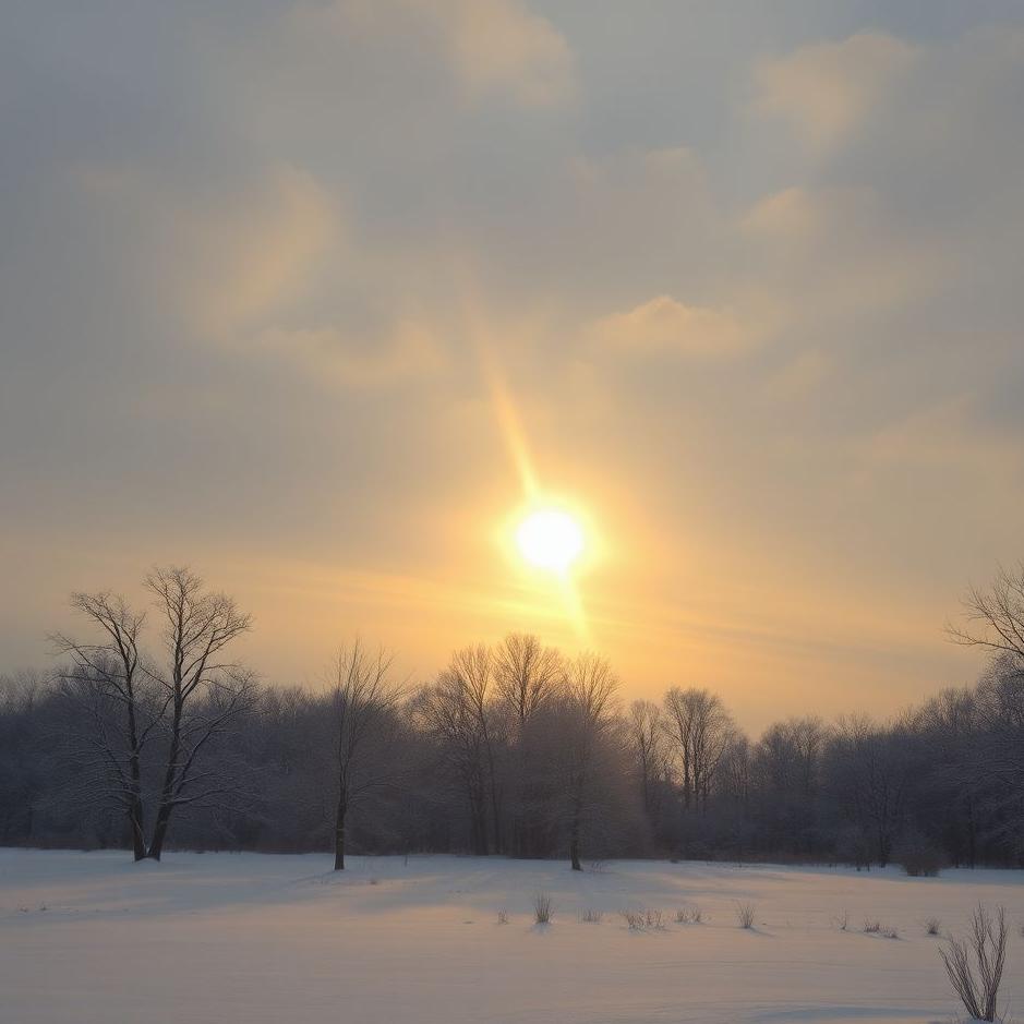 Dream : The sun in winter in a dream