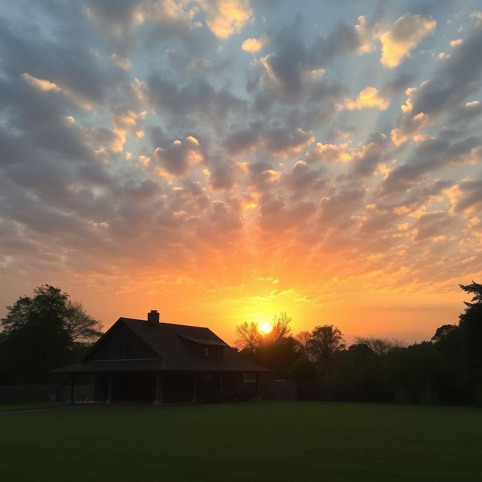 Dream : The sun rise at your home in a dream