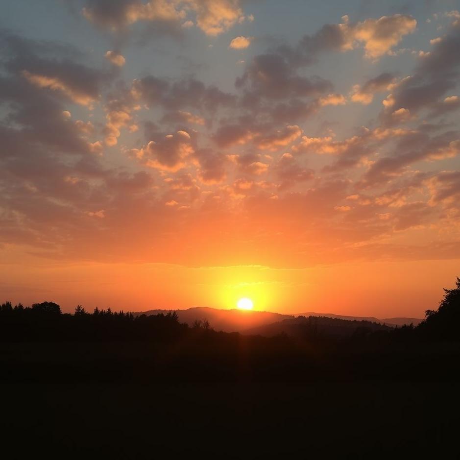 Dream : The sun rising and setting in a dream