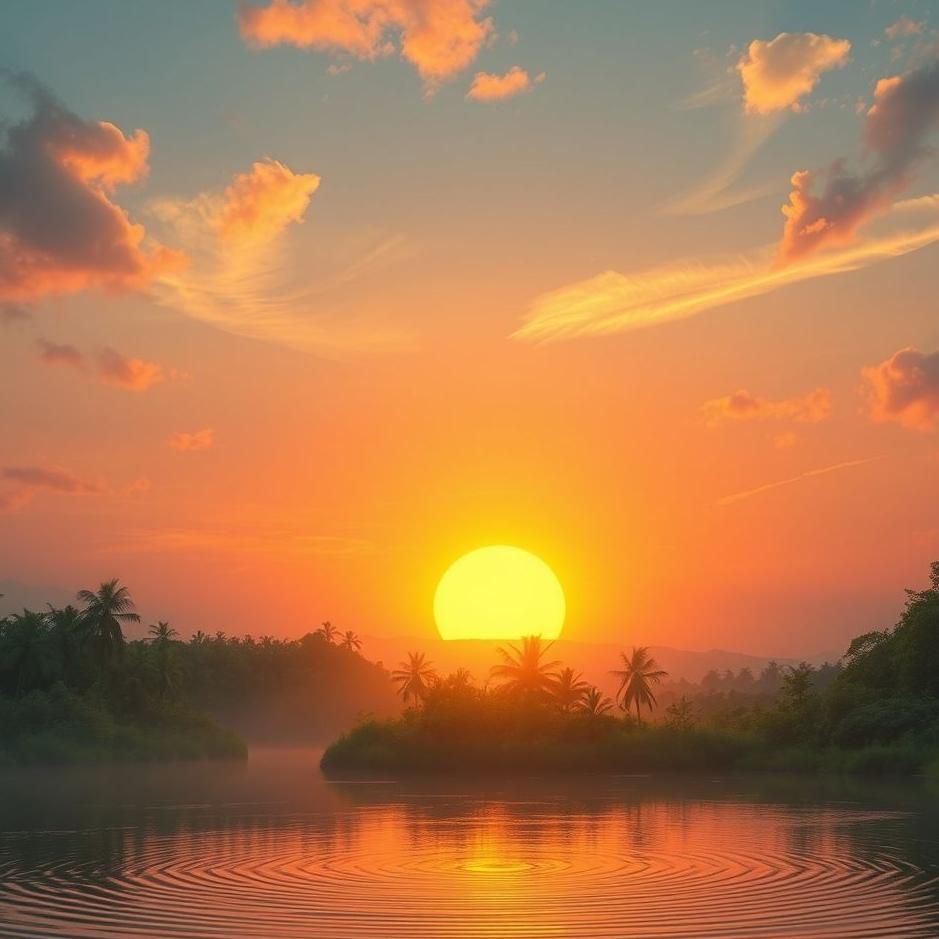 Dream : The sun setting and rising again in a dream