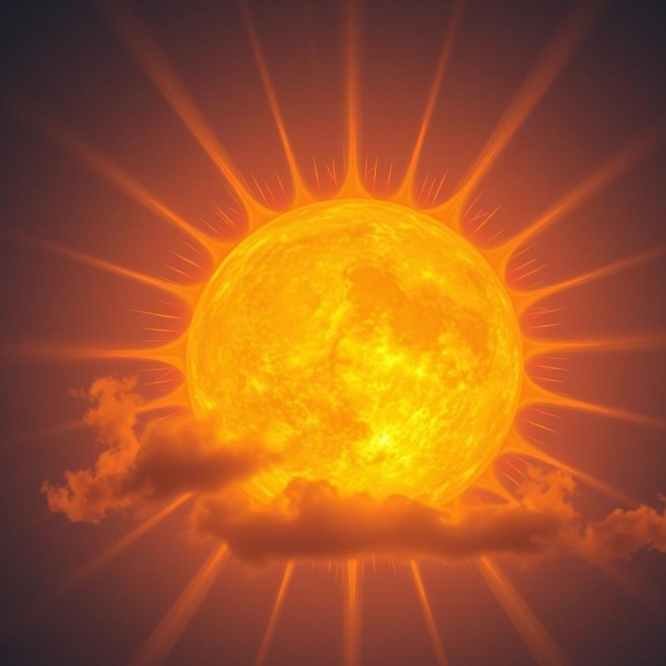 Dream : The sun up close in a dream