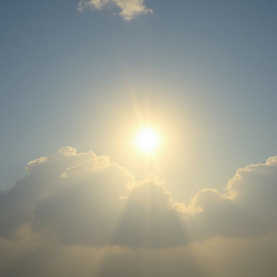 Dream : The sun very bright in a dream