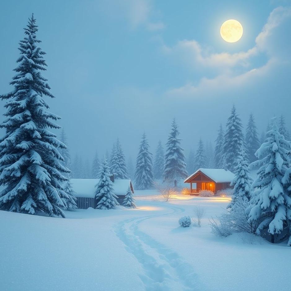 Dream : The surroundings covered with snow in a dream