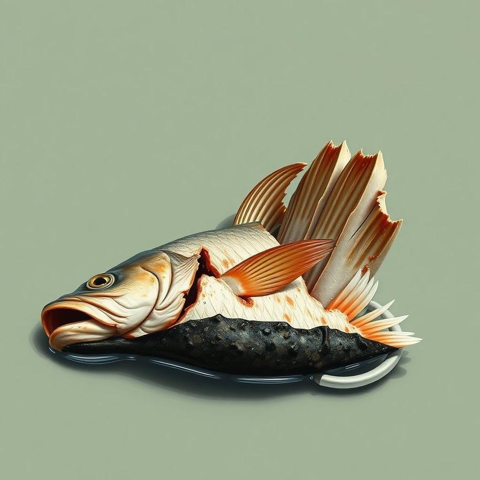 Dream : The tail of the fish being torn off