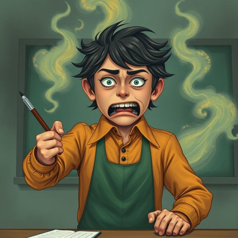 Dream : The teacher angry in a dream