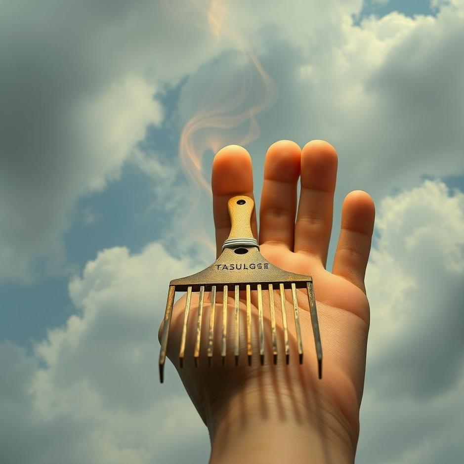 Dream : The thumb with the hands of the foot rake in the dream