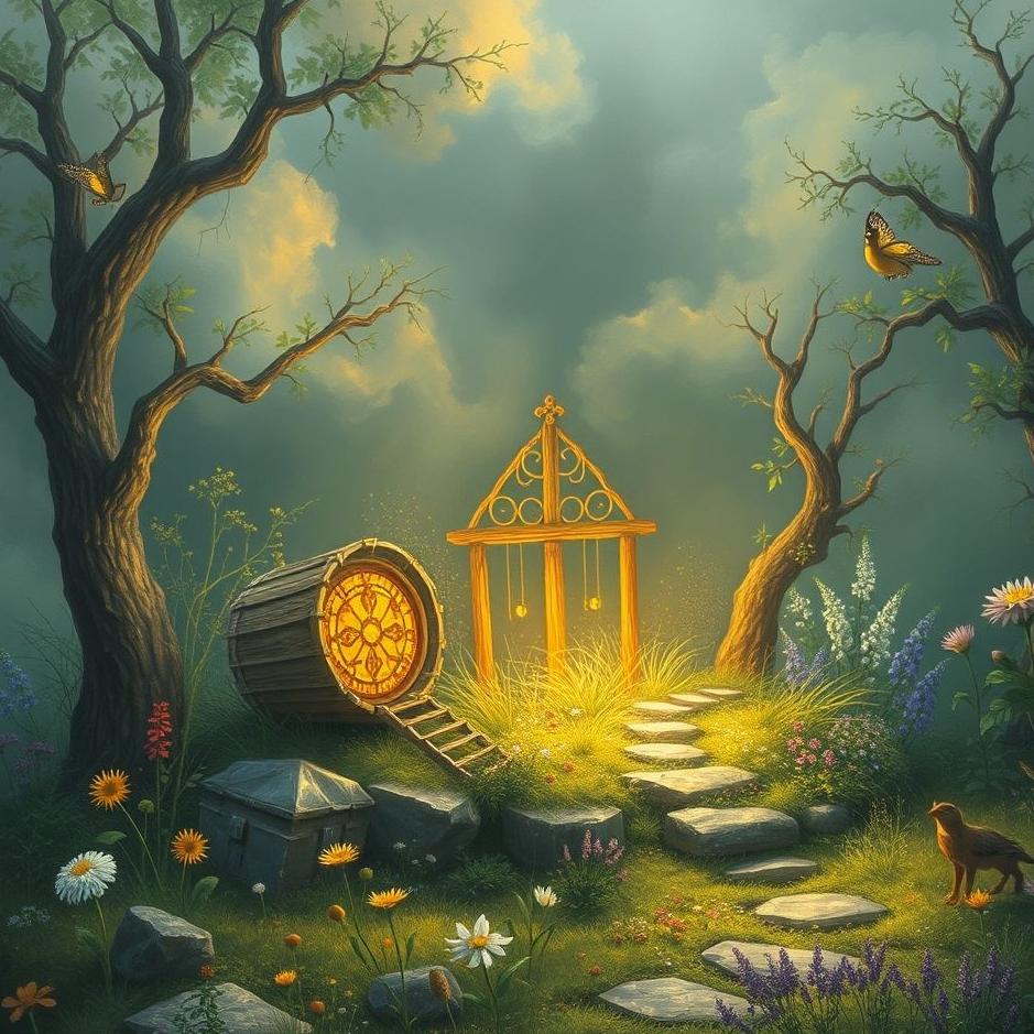 Dream : The treasure in the garden in the dream