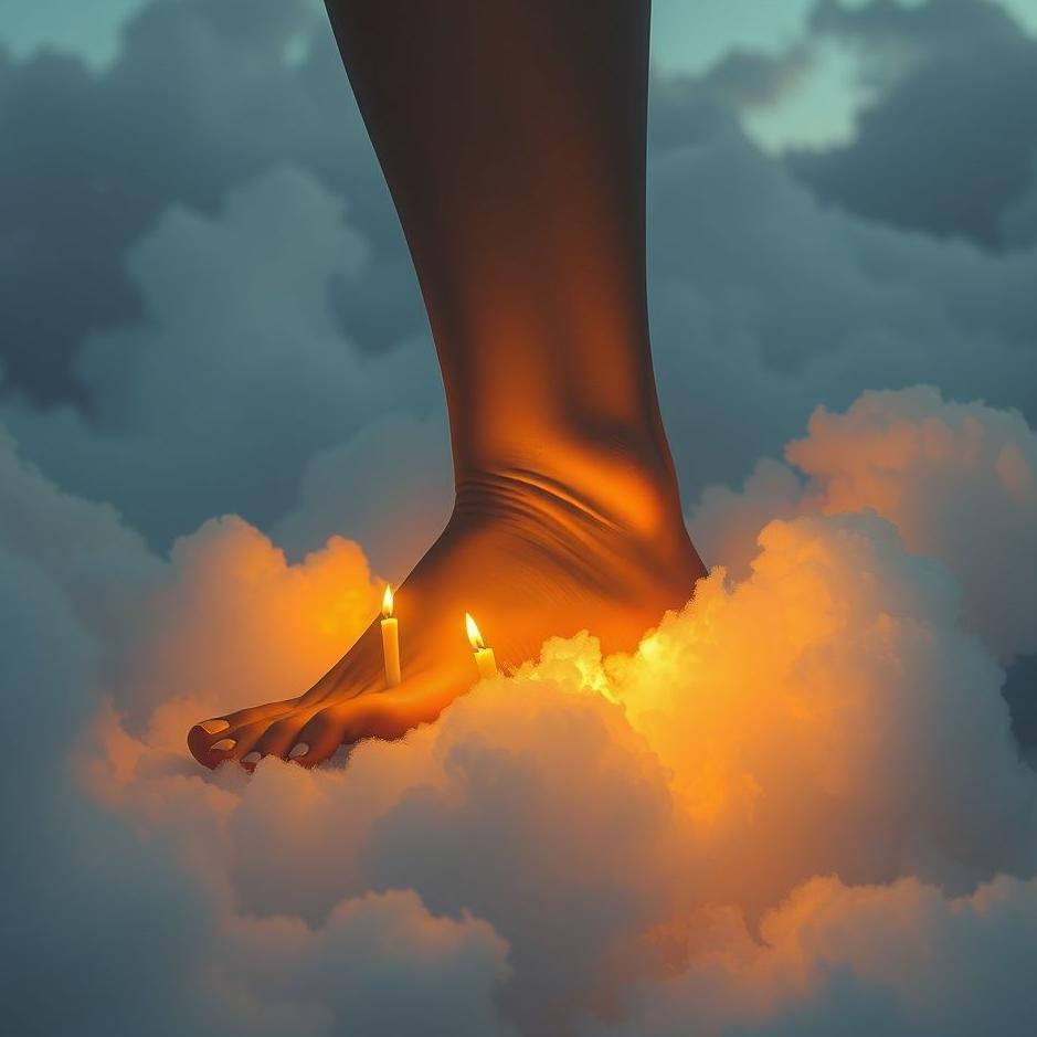 Dream : The tribute on the foot in the dream