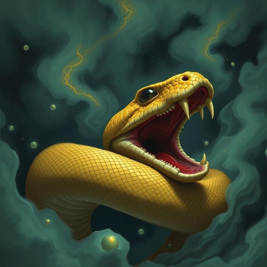 Dream : The venom of a biting snake in a dream