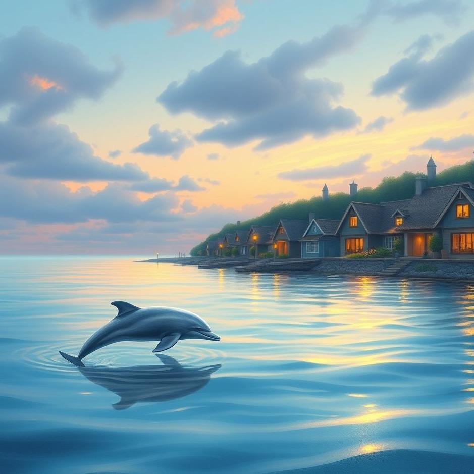 Dream : The village's dolphin in a dream