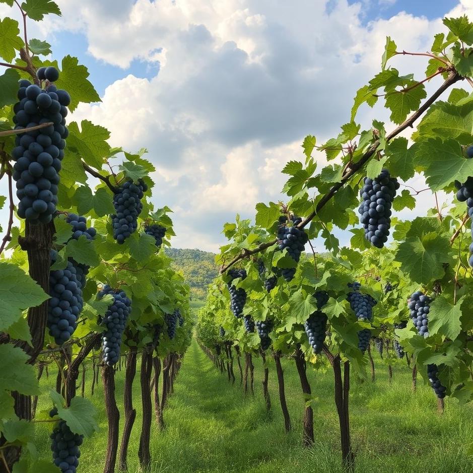 Dream : The vines of grapes in the dream