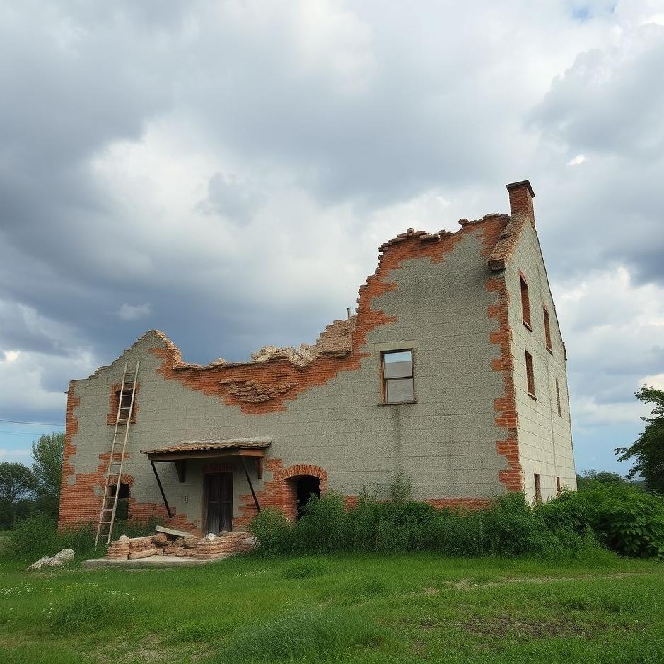 Dream : The wall of an old house being demolished in a dream