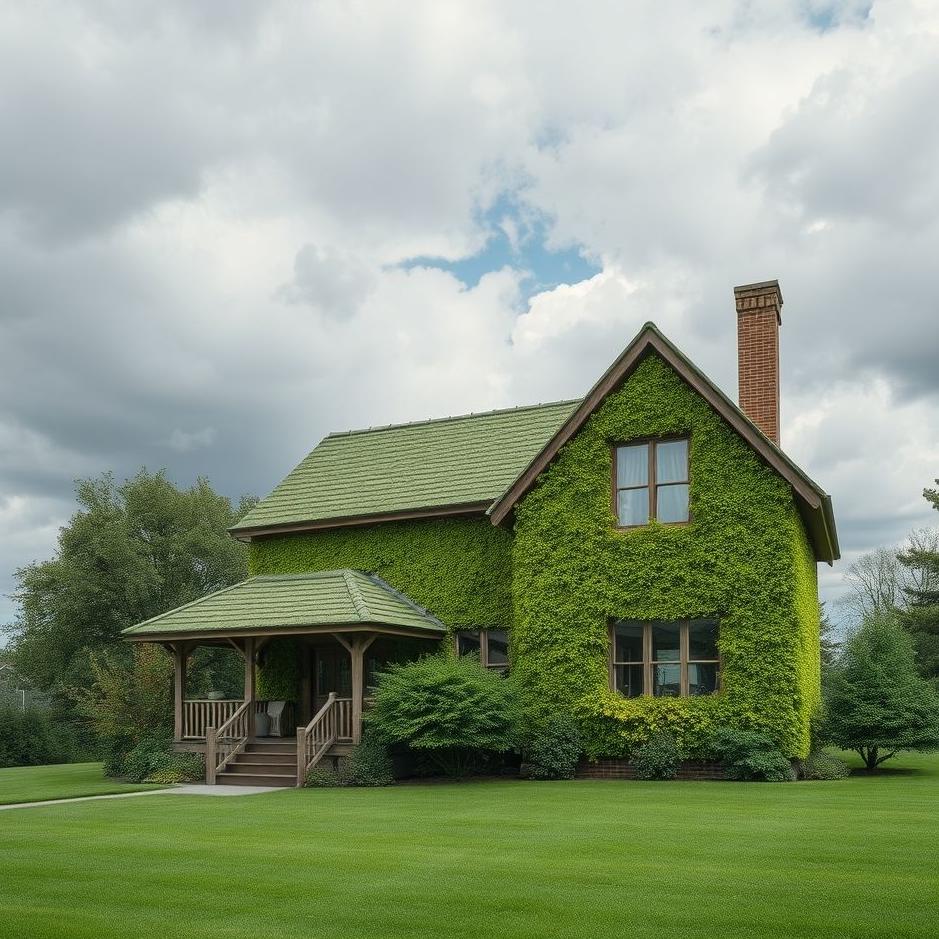 Dream : The walls of the house green in a dream