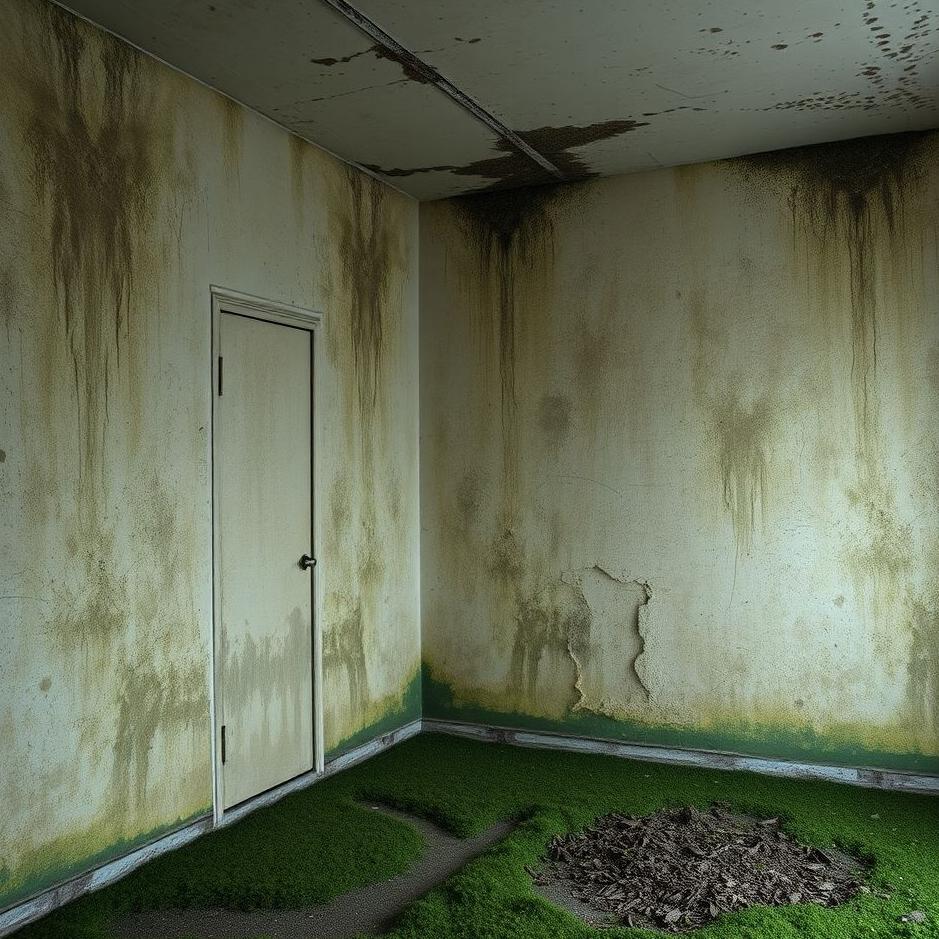 Dream : The walls of the house moldy in a dream