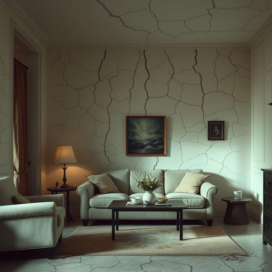 Dream : The walls of your house cracked in a dream