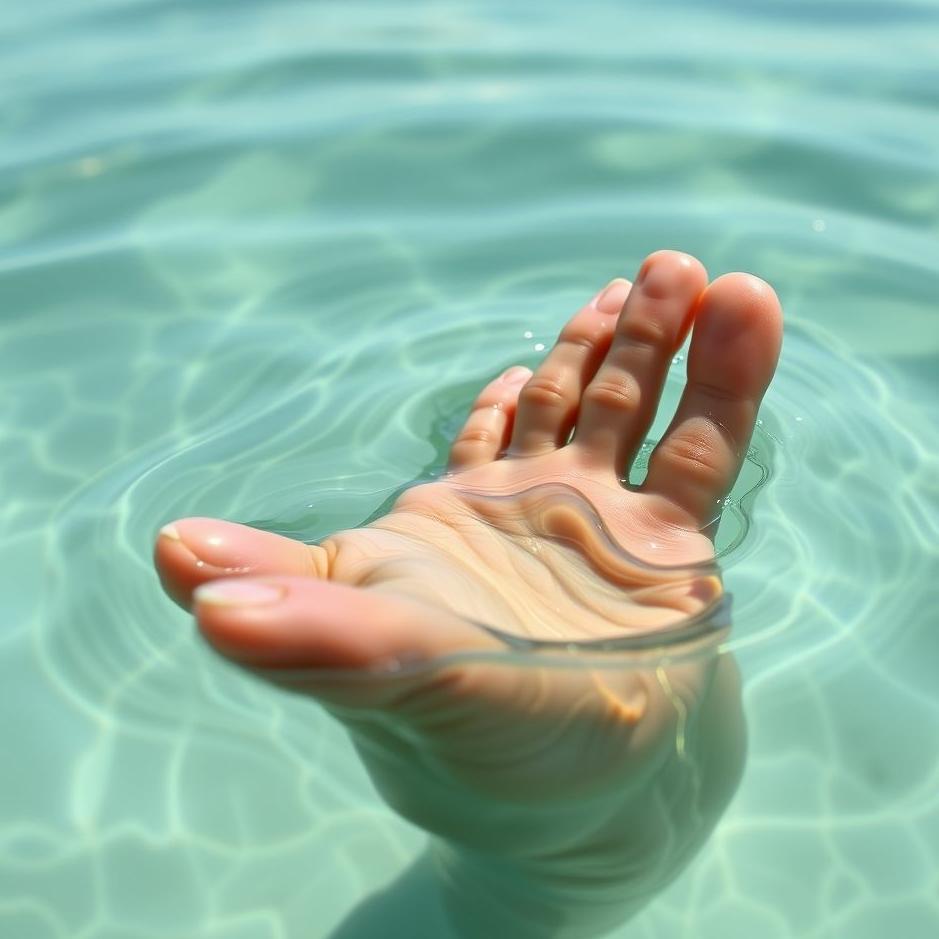 Dream : The water collection of the foot finger in the dream