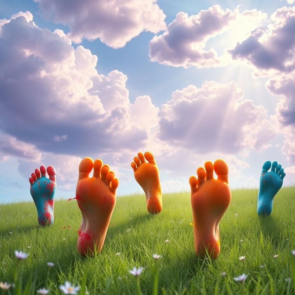 Dream : The weather of the feet in the dream