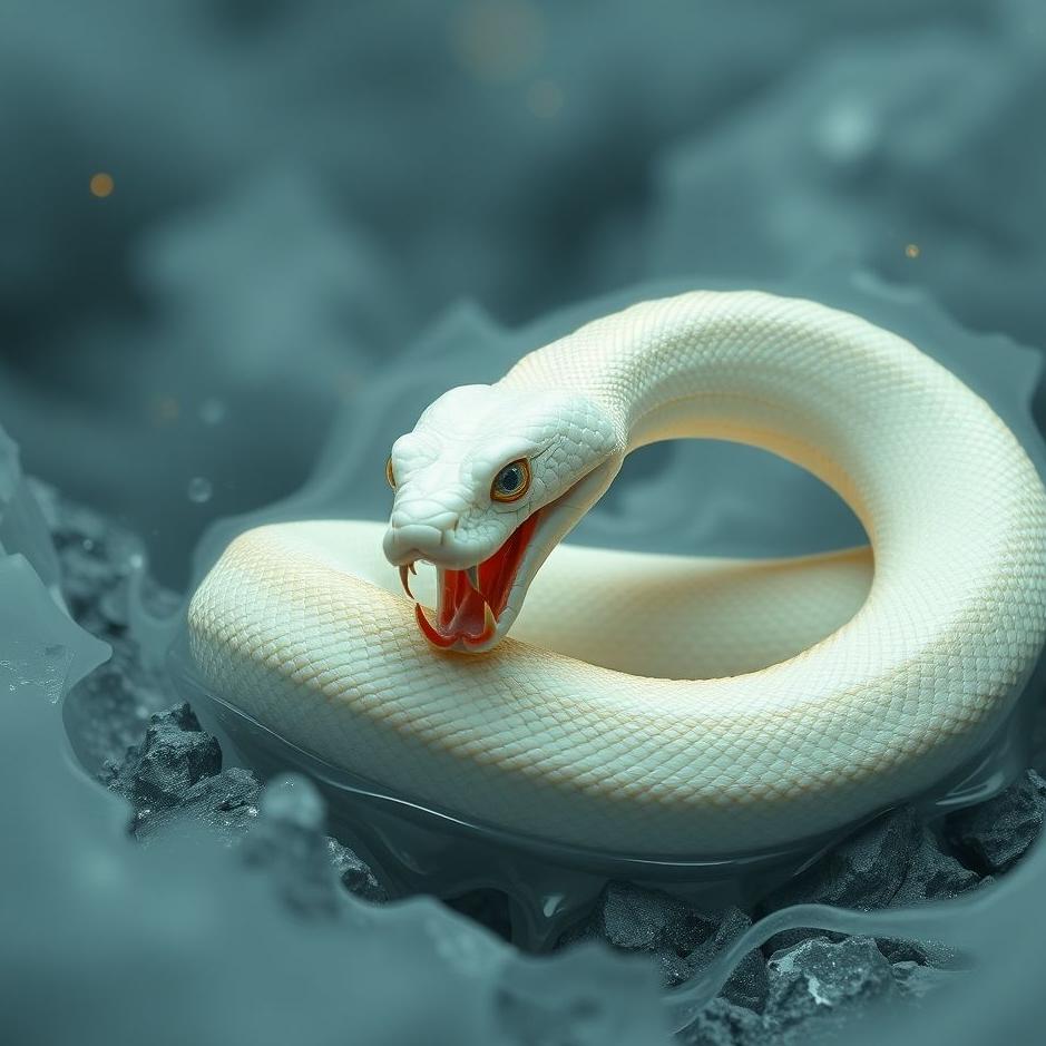 Dream Dictionary : The white snake sting in the dream