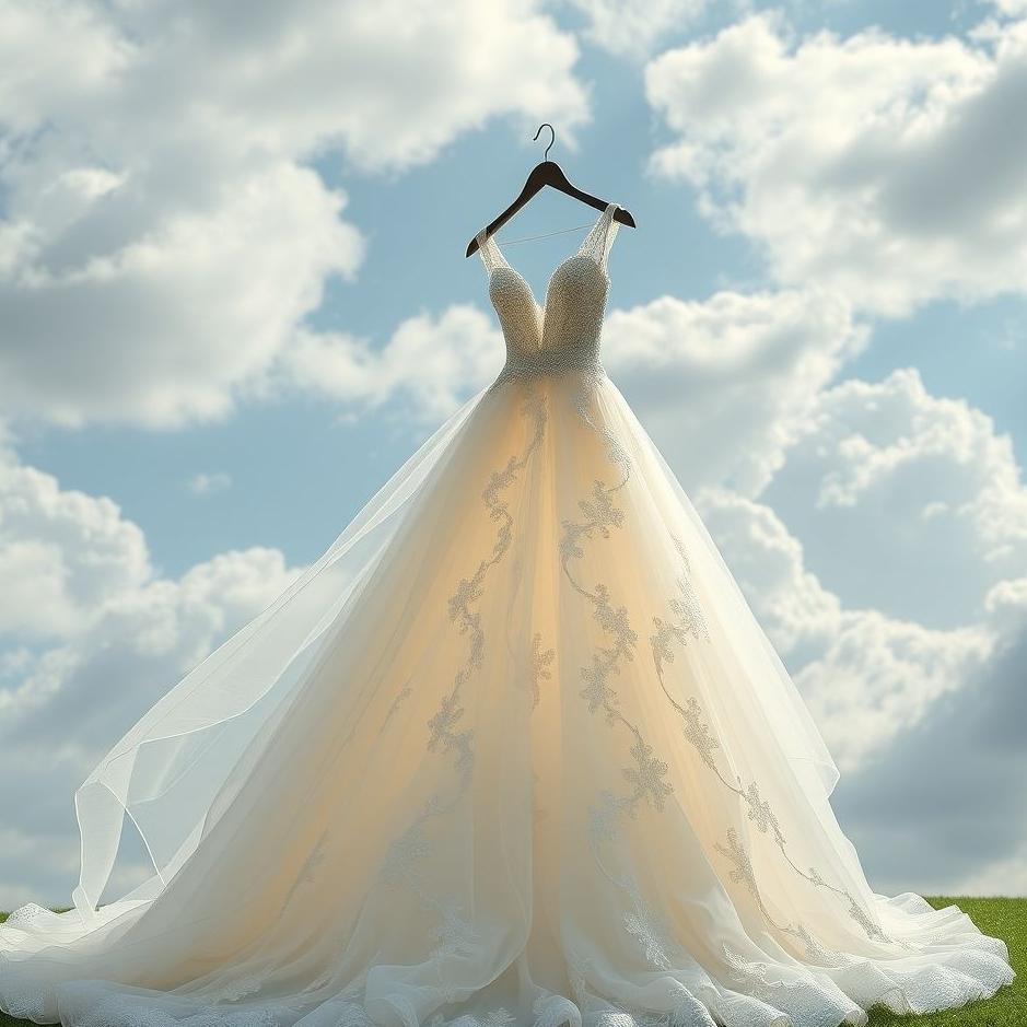 Dream : The word wedding dress in a dream