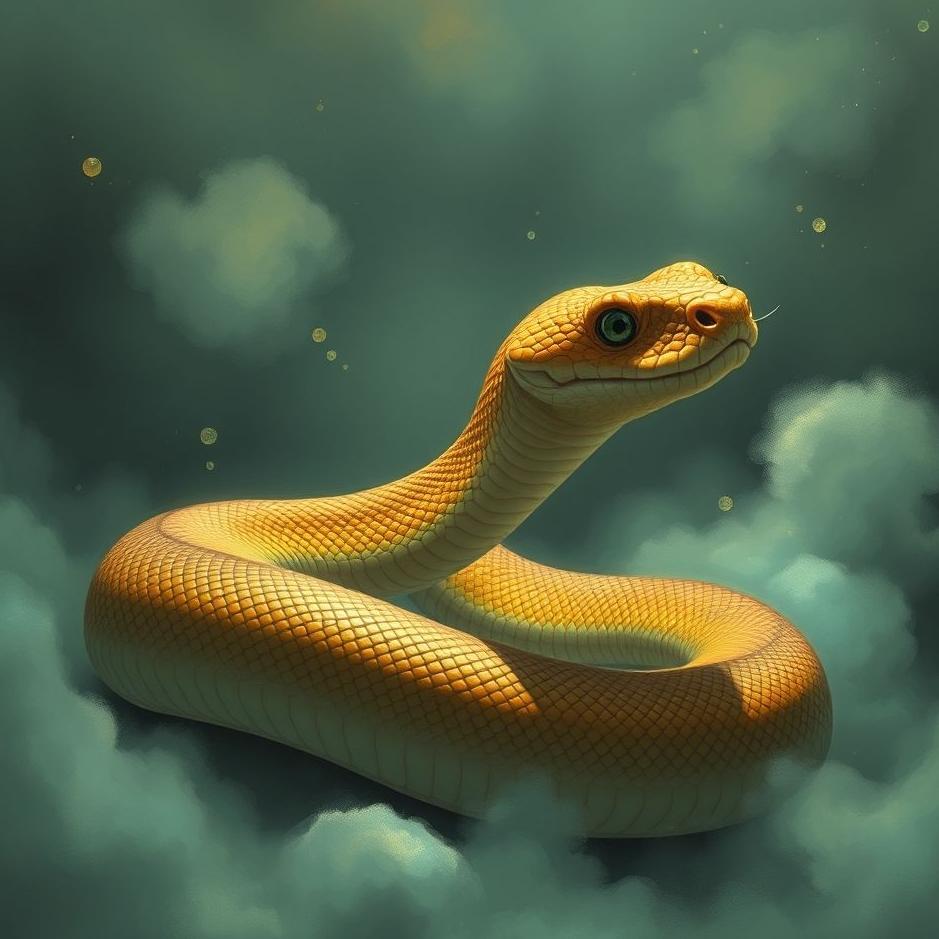 Dream : Thick and short snake in a dream