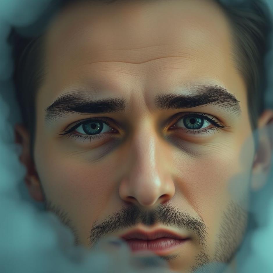 Dream : Thin eyebrows on a man in a dream