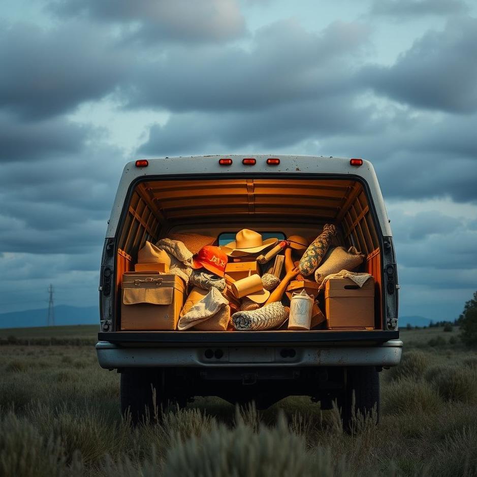 Dream : Things in the back of a truck in a dream