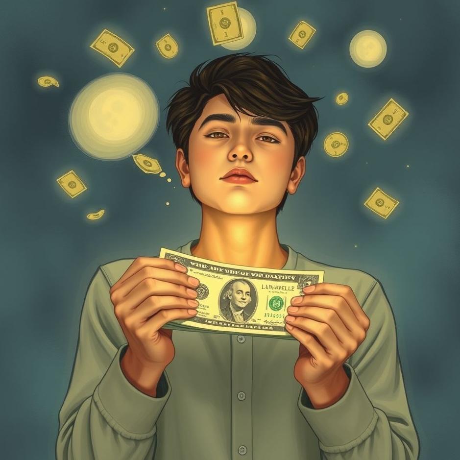 Dream : Thinking of receiving money in a dream