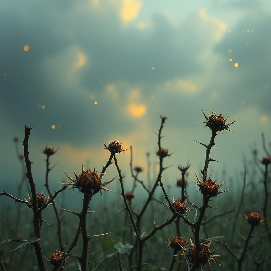 Dream : Thorns stuck everywhere in a dream