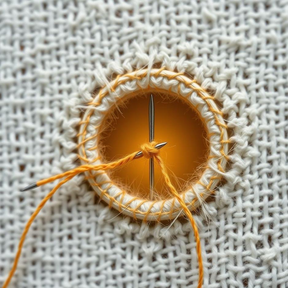 Dream : Threading thread through the eye of a needle in a dream