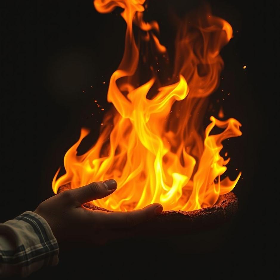 Dream : Throw bread in fire in the dream