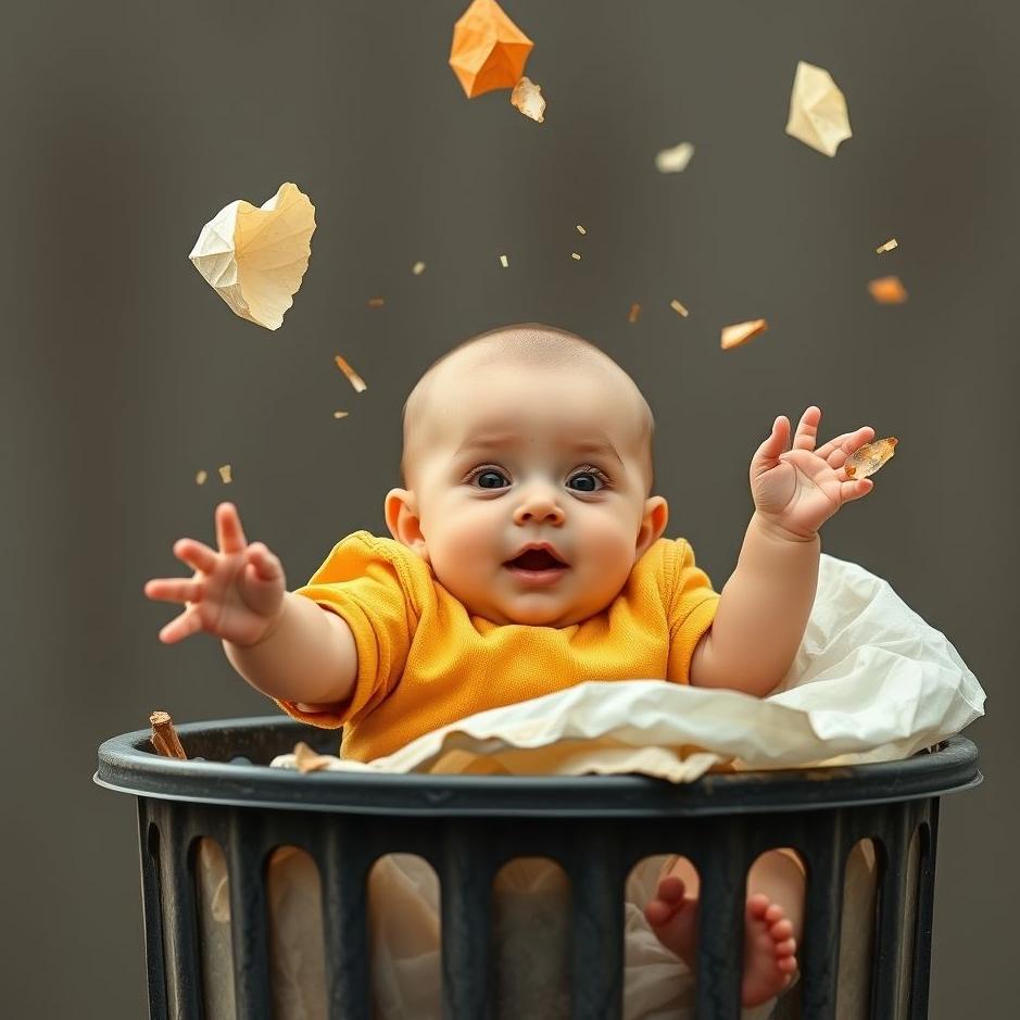 Dream : Throwing a baby in the trash