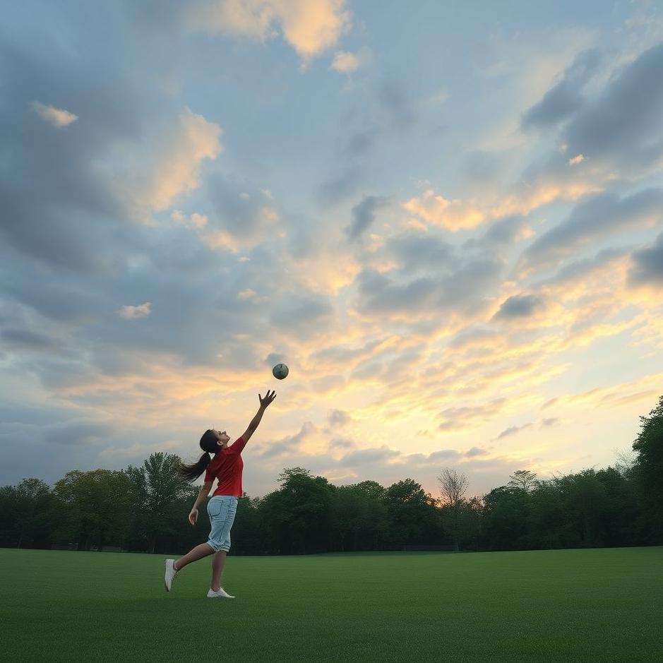 Dream : Throwing a ball into the air in a dream