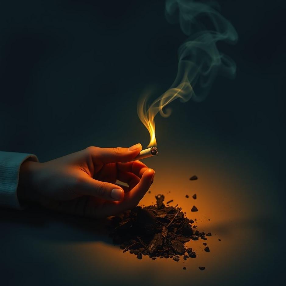Dream : Throwing a cigarette on the ground in a dream