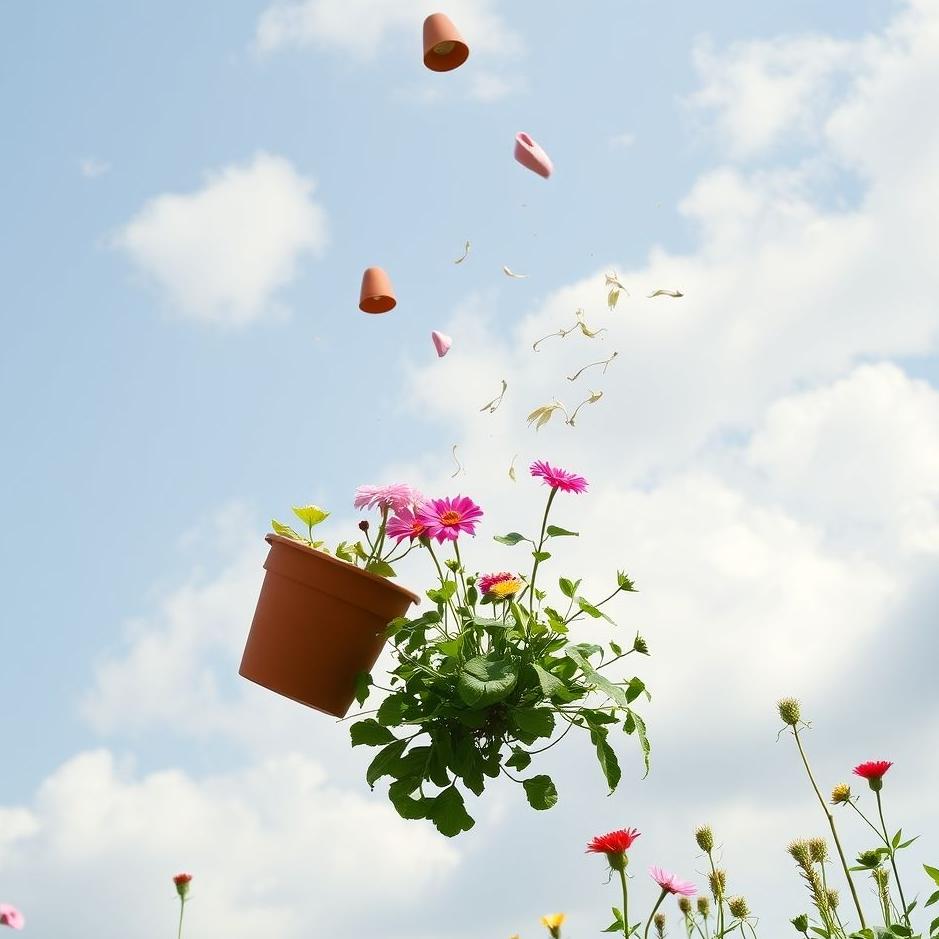 Dream : Throwing a flower pot in a dream