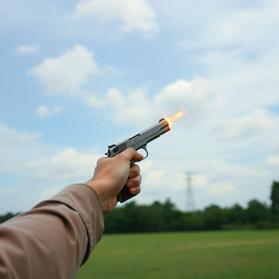 Dream : Throwing a gun in the air in a dream